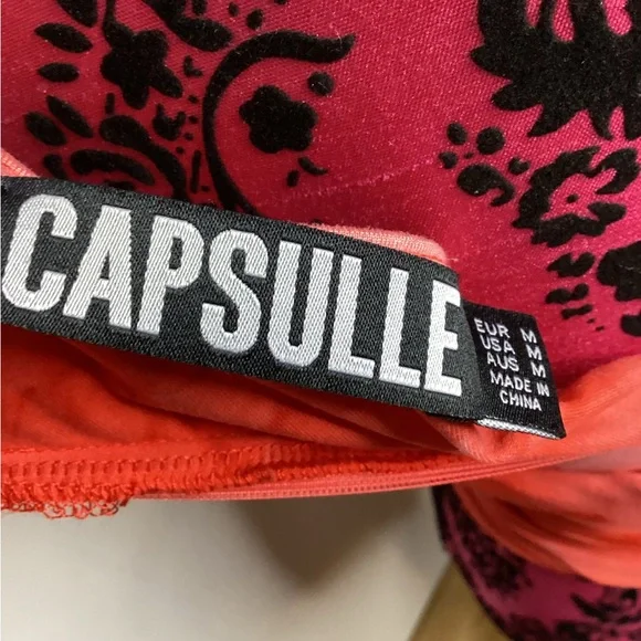 Tie-Dye Halter Mini Dress in Coral M - Picture 15 of 16